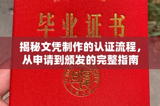 辰溪揭秘文凭制作的认证流程，从申请到颁发的完整指南