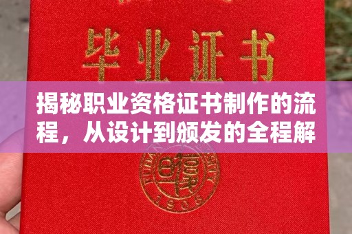 辰溪揭秘职业资格证书制作的流程，从设计到颁发的全程解析