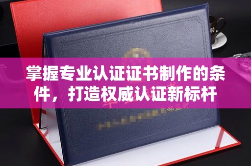 辰溪掌握专业认证证书制作的条件，打造权威认证新标杆