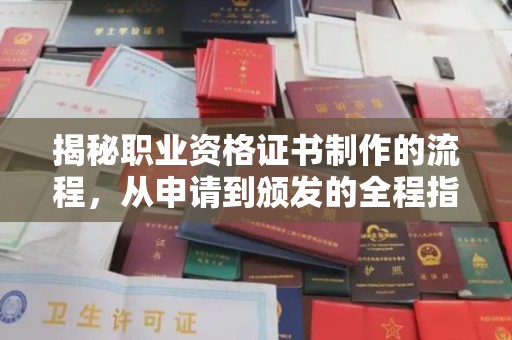 辰溪揭秘职业资格证书制作的流程，从申请到颁发的全程指南