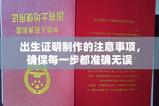 辰溪出生证明制作的注意事项，确保每一步都准确无误