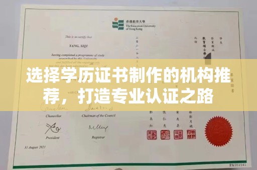 辰溪选择学历证书制作的机构推荐，打造专业认证之路